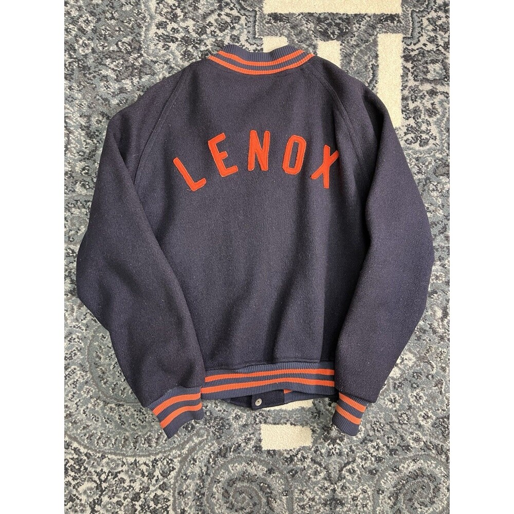Mens Vintage 1950s Belen Athletic Wear Varsity Wool Jacket Size M Made In USA